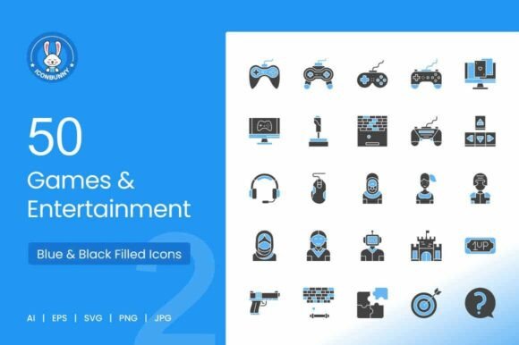 50 Games Entertainment Blue Black: A Versatile Resource for Digital Creativity