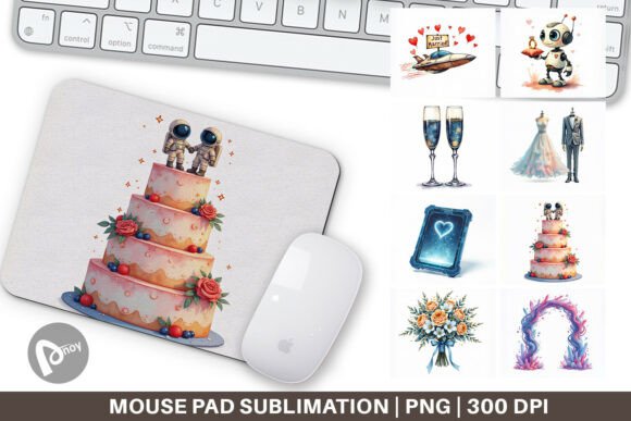 Celestial Union Sci-Fi Mouse Pad