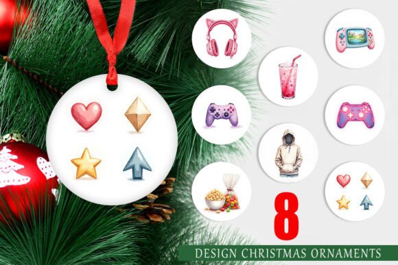 Cozy Gamer Girl Ornament: A Trendy Addition to Your Christmas Decor