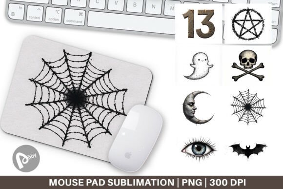 Enhance Your Workspace with Grunge Halloween Mouse Pad PNG: A Fusion of Style and Functionality