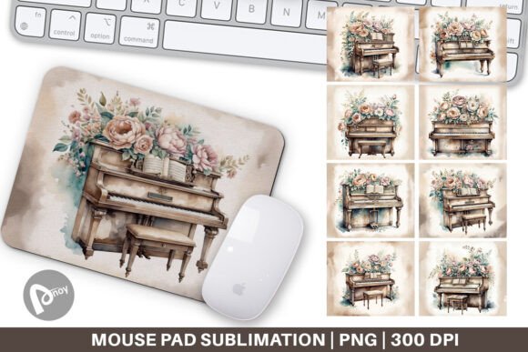 Enhance Your Workspace with the Mouse Pad Antique Piano and Sublimation Mouse Pad