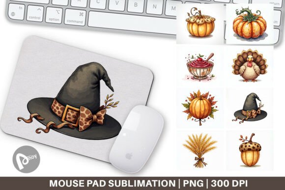 Enhance Your Workspace with the Watercolor Harvest Mouse Pad and Sublimation Mouse Pad