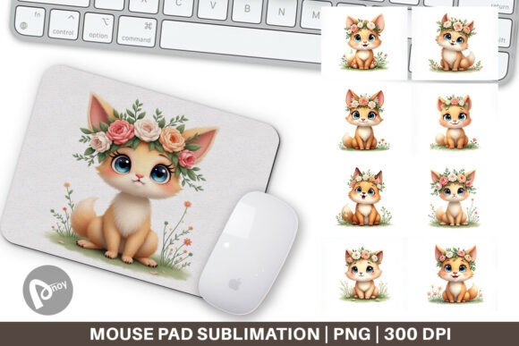Furry Friend Expressions Mouse Pad: A Stylish Addition to Your Work or Gaming Space