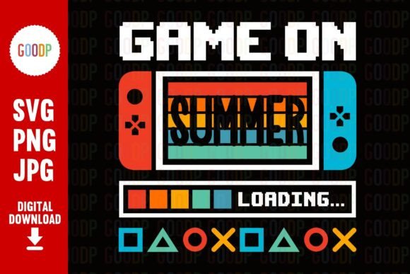 Game on Summer Loading: A Fun PNG & SVG Set for Creators