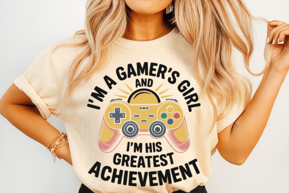 Gamer Girl Greatest Achievement Design: A Versatile Vector for Gaming Culture
