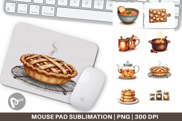 Hygge Winter Kitchen Mouse Pad: A Cozy Addition to Your Work or Gaming Space