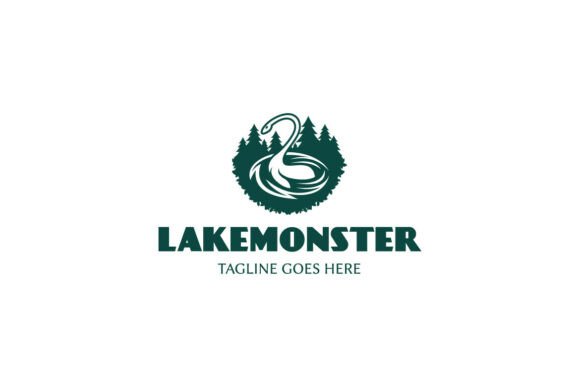 Lake Monster Logo: A Bold and Mysterious Brand Identity