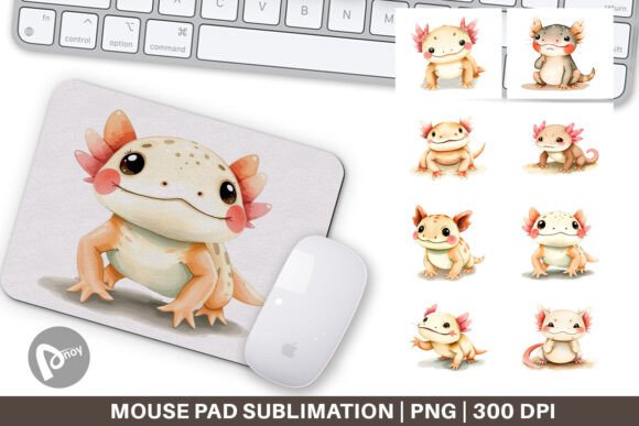 Mouse Pad Axolotl Wildlife