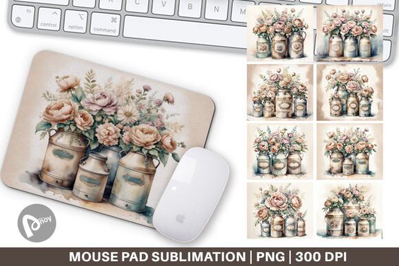 Mouse Pad Decorative Milk Can: A Stylish Addition to Your Workspace