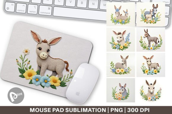 Mouse Pad Donkey Embroidery: A Unique Touch for Your Workspace