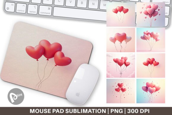Mouse Pad Love Balloon: A Stylish Addition to Your Workspace