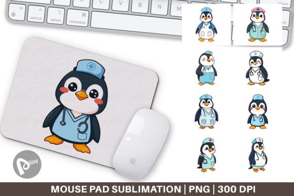 Mouse Pad Nurse Penguin: A Stylish and Functional Addition to Your Workspace