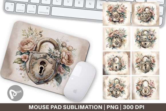 Mouse Pad Old Padlock