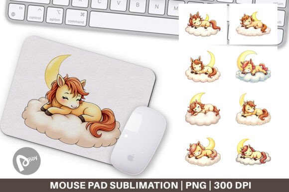 Mouse Pad Sleepy Pony Cloud: A Stylish and Functional Addition to Your Workspace