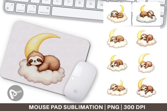 Mouse Pad Sleepy Sloth Cloud: A Stylish and Functional Addition to Your Workspace
