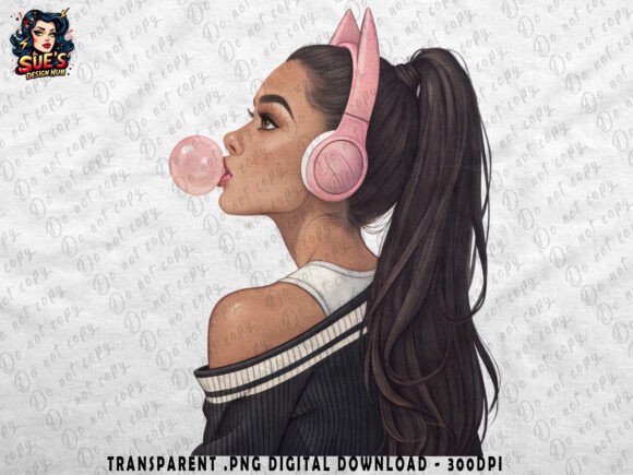 Pink Aesthetic Bubblegum Girl