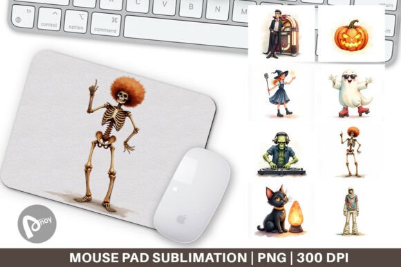 Retro Halloween Disco Mouse Pad: A Funky Fusion of Nostalgia and Functionality