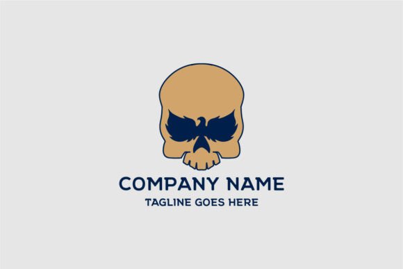 Stylized Skull Head with Eagle Mask Eyes: A Powerful Visual for Brand Identity and Creative Projects