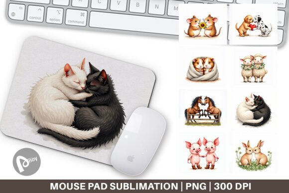 Watercolor Animal Love Mouse Pad: A Strategic Tool for Creative and Professional Spaces